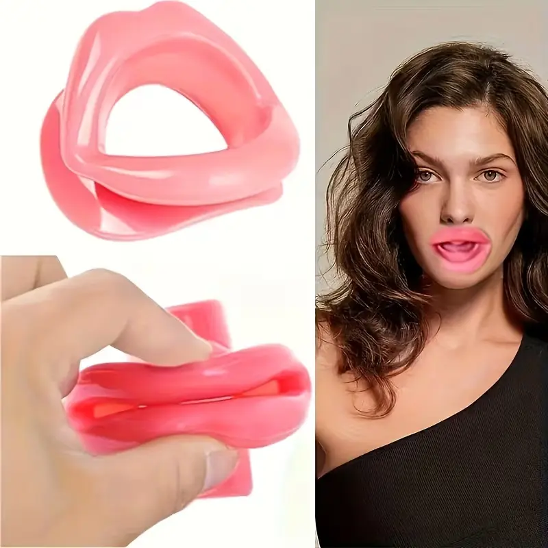 Silicone Lip & Facial Trainer, Facial Beauty Massagers, Facial Beauty Instrument, Non-Electric Muscle Stimulation, Enhances Smile, Unfragranced Skin Care Tool, Reusable Beauty Device, Facial Shaping Tool, Beauty Tools
