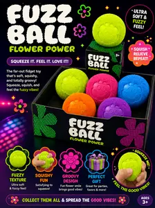 Flower Power Fuzz Ball Collection