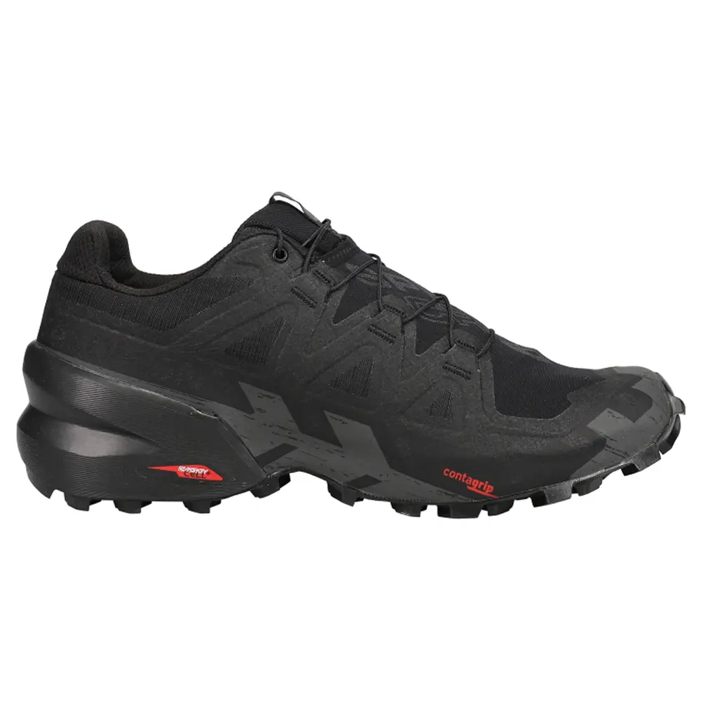 Salomon Mens Speedcross 6 Trail Running Sneakers Shoes - Black Salomon Mens Speedcross 6 Trail Running Sneakers Shoes - Black