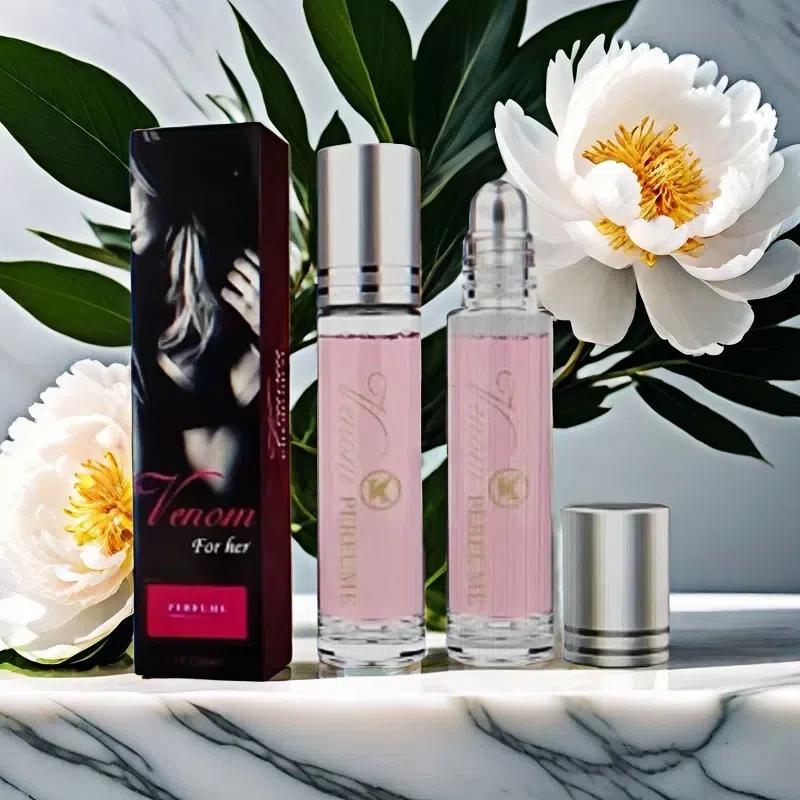 2 bottles x 10g Clear Perfume – Fresh Fruity Floral Scent | Irresistible Mini Perfume Collection | Perfect Gift for Women | Feel Confident All Day Girl Fragrance, Roll-On for Everyday Charm Mini Perfume, Portable Perfume, Perfect Size for Purse