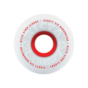 57mm Clouds Red 86a Ricta Skateboard Wheels