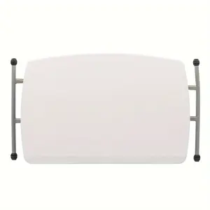 1pc Square Folding Table, Liftable Foldable Plastic Card Table, Portable Commercial Banquet Table, White Outdoor Utility Folding Tables, Multipurpose, 29.92*19.69*27.76inch