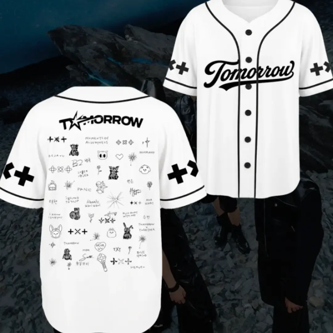 TXT 2026 Live Concert Memory Baseball Jersey Unisex Shirt, Tomorrow X Together Concert Edition Baseball Jersey Trendy Outfit