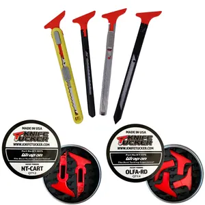 KnifeTucker - Ultimate Tucking Tool for Wrappers & Graphic Installers Made in USA Endorsed by 3M Patent Pending Design