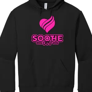 SootheFit Pink Heart Hoodie