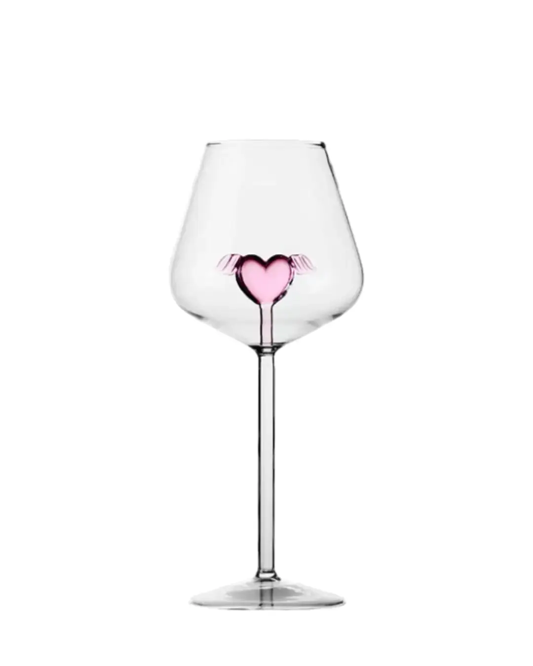 Tall Heart Wine Glass - Valentines Day, Galentines, Gift