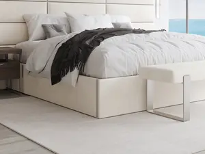 Vant Upholstered Platform Bed - King Size, King-Size Bed Frames, Plywood Construction, Plywood Bed Frames