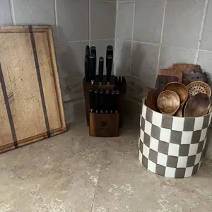 10pcs/set Natural Wood Kitchen Utensil Set, Wooden Spoon Set, with Ergonomic Handles, Heat-Resistant Spoons, Pans and Spatulas, Ideal for Induction Cookers