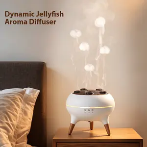 Colorful night light humidifier, with dynamic and direct spray modes, suitable for bedroom, home, and office, with automatic power-off protection, comes with a remote control, ultra-quiet diffuser, aroma machine gift