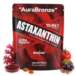 10-in-1 Astaxanthin Complex with Lutein, Lycopene & Borage Oil | 12mg Microalgae-Derived Antioxidant for Eye Health & Cellular Defense | 120 Softgels