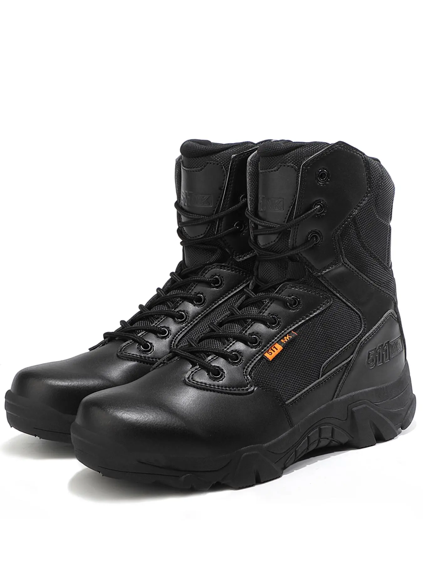 Men's Outdoor Anti-slip & Wear-resistant Tactical Boots, Tactical Work Boots, Casual Waterproof Military Boots, Fashionable Shoes for Outdoor Hiking & Cycling, Footwear