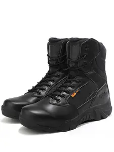 Men's Outdoor Anti-slip & Wear-resistant Tactical Boots, Tactical Work Boots, Casual Waterproof Military Boots, Fashionable Shoes for Outdoor Hiking & Cycling, Footwear