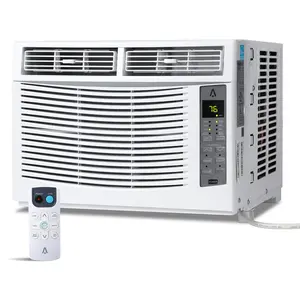 6000 BTU Smart Window Air Conditioner - Alexa Supports Wi Fi - Cooling 250 Square Feet - Ultra Silent Energy Saving - Includes Remote and Easy to Install Kit (115V/60Hz), Quiet Energy-Efficient AC