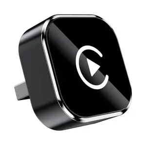 2025 Wireless Carplay Adapter for Apple & Android Fast Connection No Latency Hands Free Call Convert Wired to Wireless Electronic Device