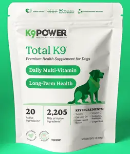 K9 Power - Total K9 : Multi-System Supplement Designed to Enhance Overall Health and Longevity for every dog.
