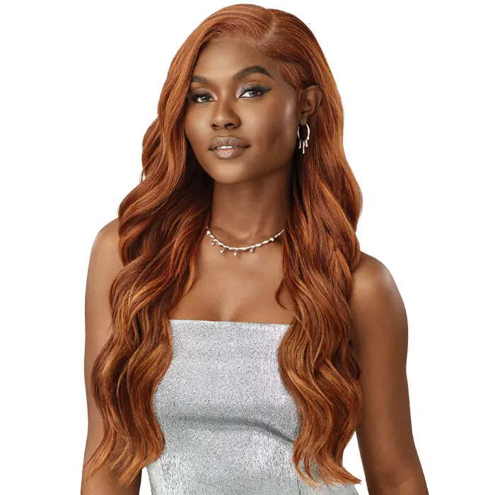 Outre Melted Hairline Swirlista Glueless Synthetic 5" Deep Parting HD Lace Front Wig - SWIRL 102