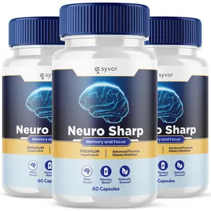 (3 Pack) Neuro Sharp Nootropic All Natural Formula Brain Suppleement 180 Capsules