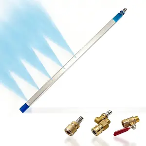 39 Inch Radiator Cleaning Wand, 4500 PSI Stainless Steel Radiator Cleaner Wand with Quick Connector, Dual Water & Air Blow  Adapter for , RVs, Heavy Equipment  Washer
