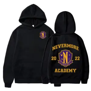 NEW Wednesday Addams Nevermore Academy Hoodie Long Sleeve Women Men Sweatshirt New Tv Series Casual Style Fashion Clothes