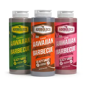 Adoboloco Hawaiian Barbecue - 1 Classic - 1 Guava - 1 Pineapple - 3 Pack - Free U.S.A. Shipping