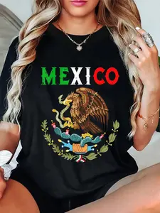 Independence Mexican Day Mexico Eagle Mexico Viva Mexico Cotton T-Shirt
