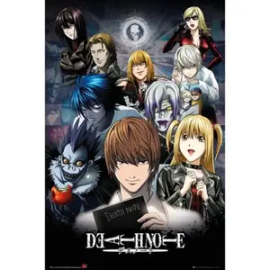 Death Note 24X36 Vertical Official Group Paper Poster - Original Design, High-Quality Print