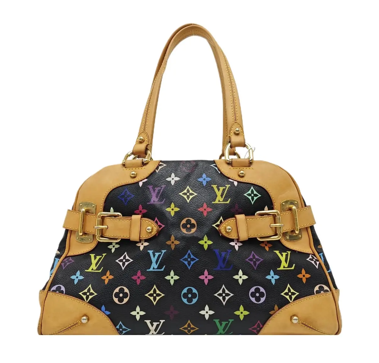 Pre-owned Louis Vuitton Claudia Monogram Multicolore Noir Top Handle Bag