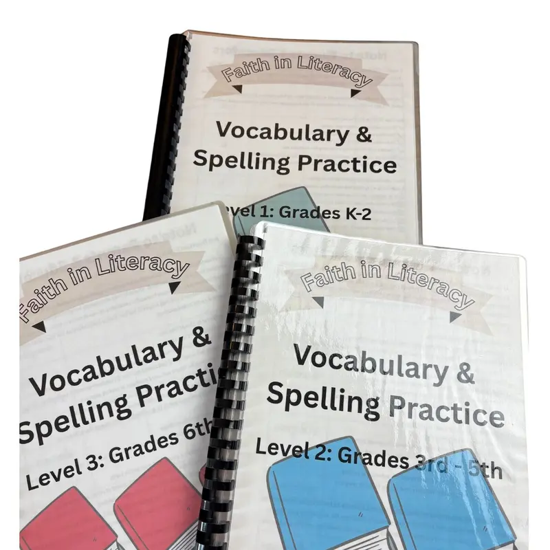 Vocabulary & Spelling Practice Skills Book, Education Textbook & Teaching Supplies for Grades Kindergarten-2, 3-5, 6-8
