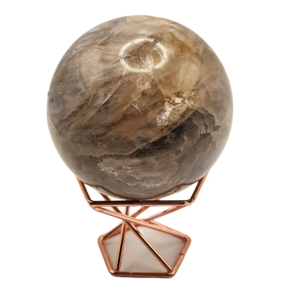 Black Moonstone Crystal Sphere, Genuine Crystal, Small to Medium in Size, Stunning Banding and Coloration