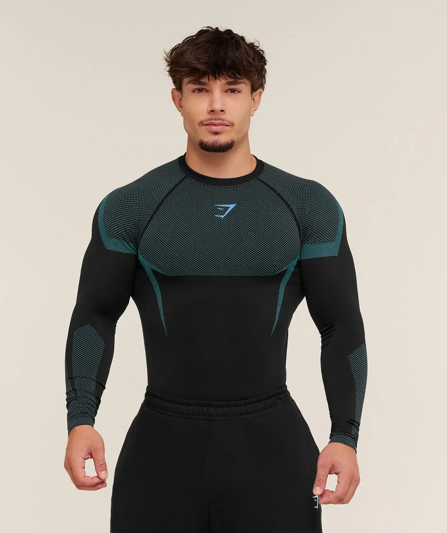 (CLEARANCE) Onyx Seamless Long sleeve Shirt, Men's Shirt, Gift for Him Comfortable & Stylish Casual Wear Perfect for Any Collection (with logo)