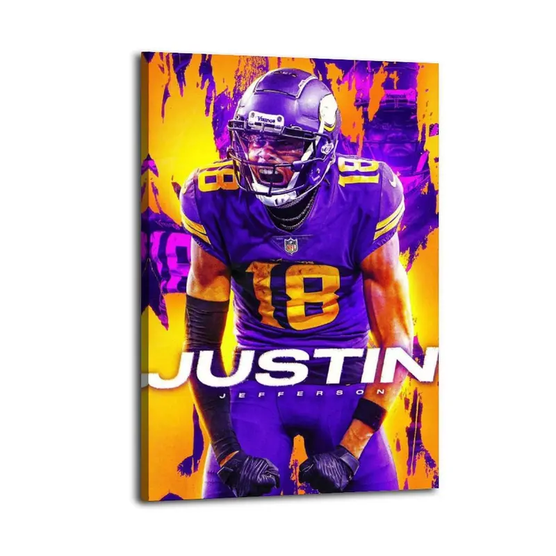 Justin JeffersonRetro Poster Aesthetic Print Wall Decor Neutral and Minimalist Design Piece to Elevate Your Home Office Dorm Or Any Blank Wall