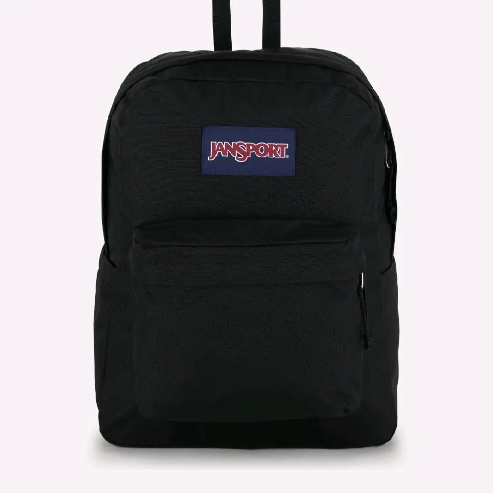 JanSport Classic Elegant Foldable Synthetic Outdoor Backpack, Functional Front Utility Pocket, Black, Outdoors, Chic, Zip