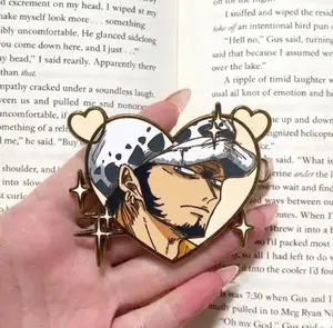 Anime Surgeon Pirate Heart Phone Grip, Cool Manga Character Phone Holder Stand, Cute Aesthetic Accessory for iPhone Android, Gift Idea for Anime Fans