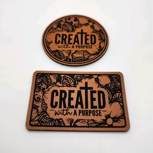 DIY Iron-on Leatherette Patch for Trucker Hats and Beanies with Inspirational Vibe Created with A Purpose