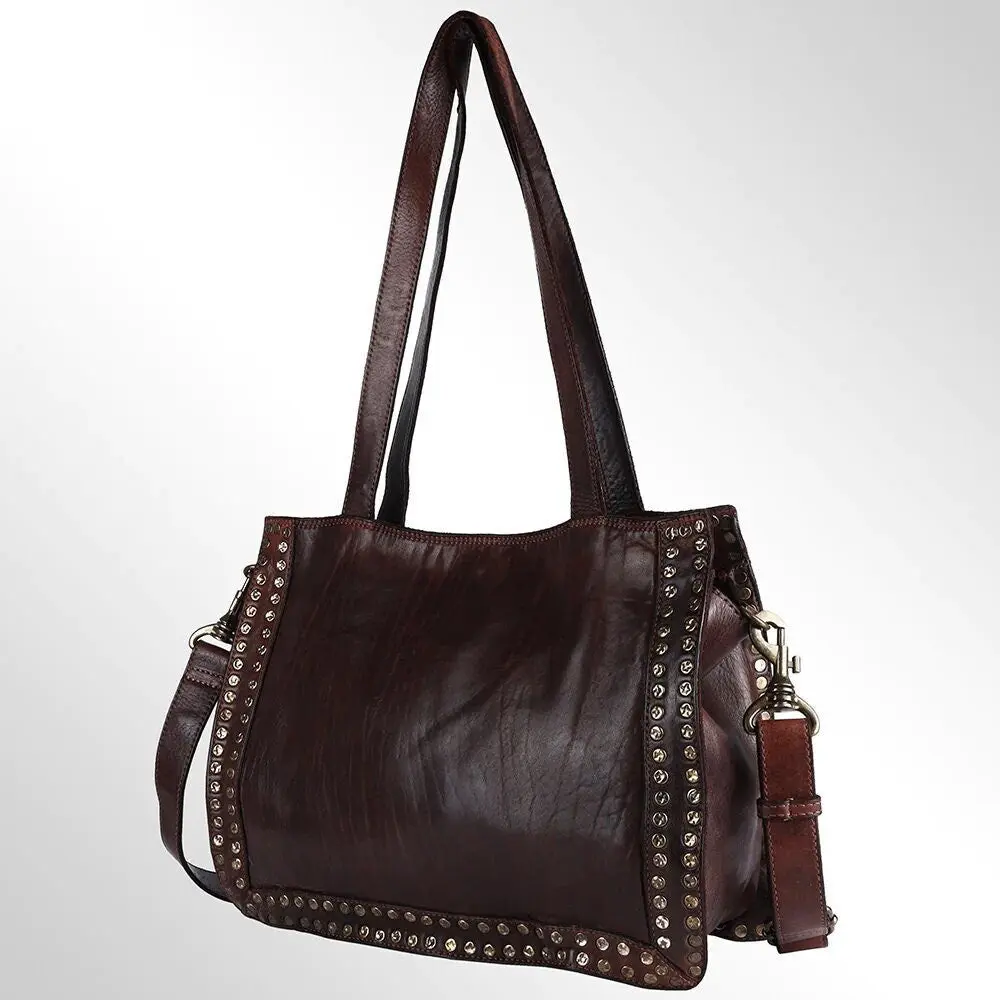 Spring Meadow Italian Leather Crossbody Purse