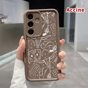 Soft Case Compatible with Galaxy S24 Plus S25 S23 S22 Ultra S24+ Western Dreamscape Printed TPU Rubber Full Lens Guard Durable Smartphone Cover for Boy