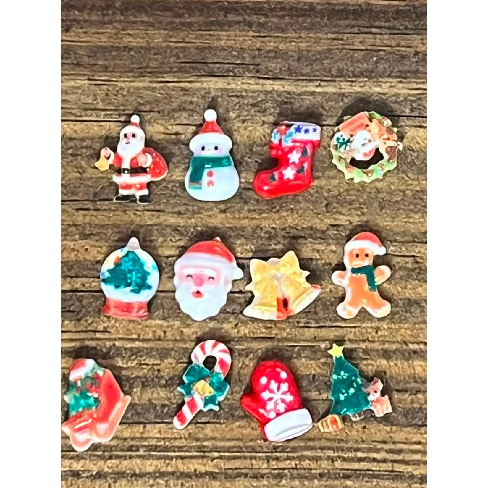 Santa's Little Nail Shop – Christmas 3D Nail Charm Mix