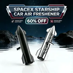 【Xmas Savings】Tesla Starship Rocket Vent Diffuser! – Must-Have for Starship Enthusiasts! Interstellar-Style Car Freshener – Luxury Vent Diffuser with Sweet-Sour & Refreshing Dual Scents. Blast Off on Your Road Trip!