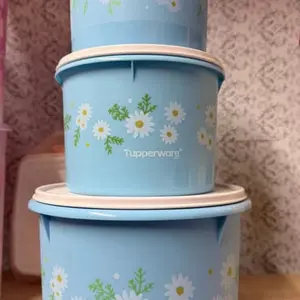 Tupperware Stackable Storage Containers - Orange & Pink - Ideal for Kitchen Organization - Durable & Versatile