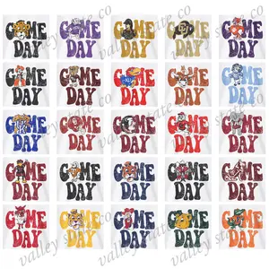 Retro Game Day Crewneck Sweatshirt – Unisex Vintage-Style Pullover, White Cotton for Sports Fans & Casual Wear, Custom Your Football Mascot