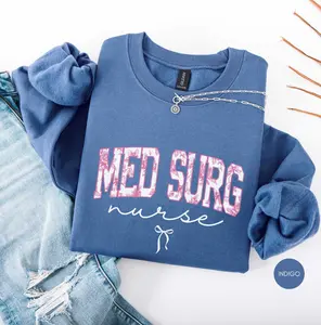 Medical surgical nursing t-shirt, Med Surg TShirt Or Sweatshirt, Med Surg Nurse Floral shirt , medical surgical nurse , medical surg RN Fabric Cotton