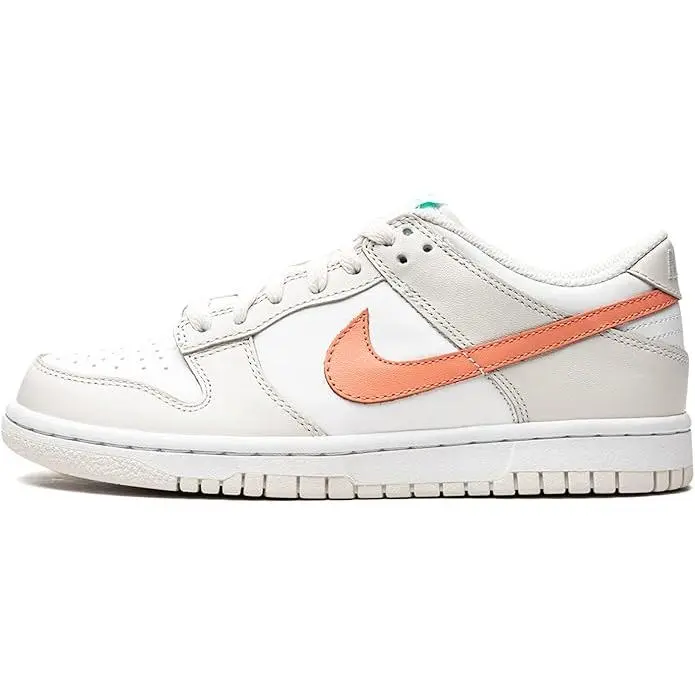 Youth Nike Dunk Low White/Crimson Bliss (CW1590 101) (GS)