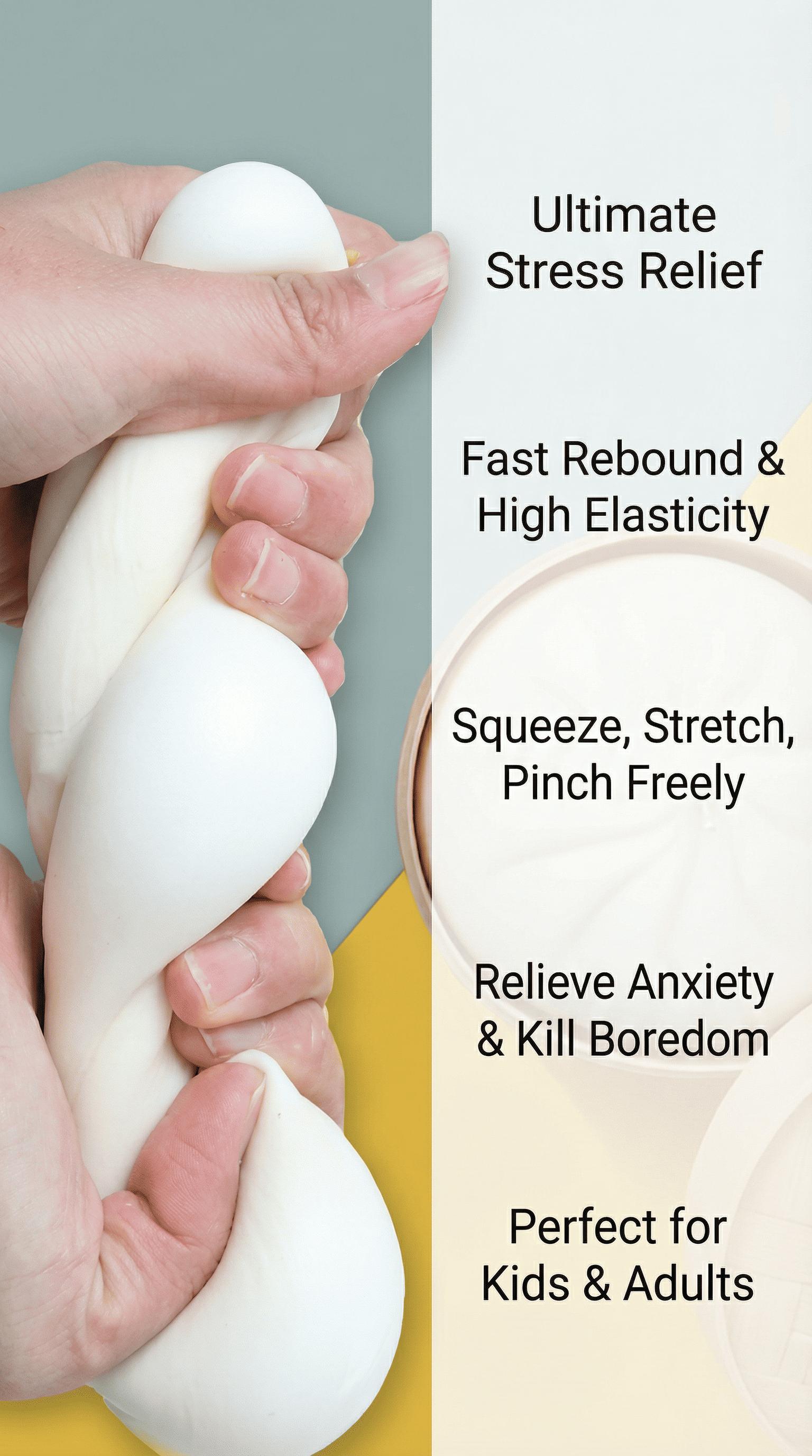 Dumpling Squishies, Glitter Dumpling Mystery Box, Colorful Dumplings Stress Balls Fidget Sensory Toy, Stocking Stuffers with Food Steamer Stretchy Desk Toys