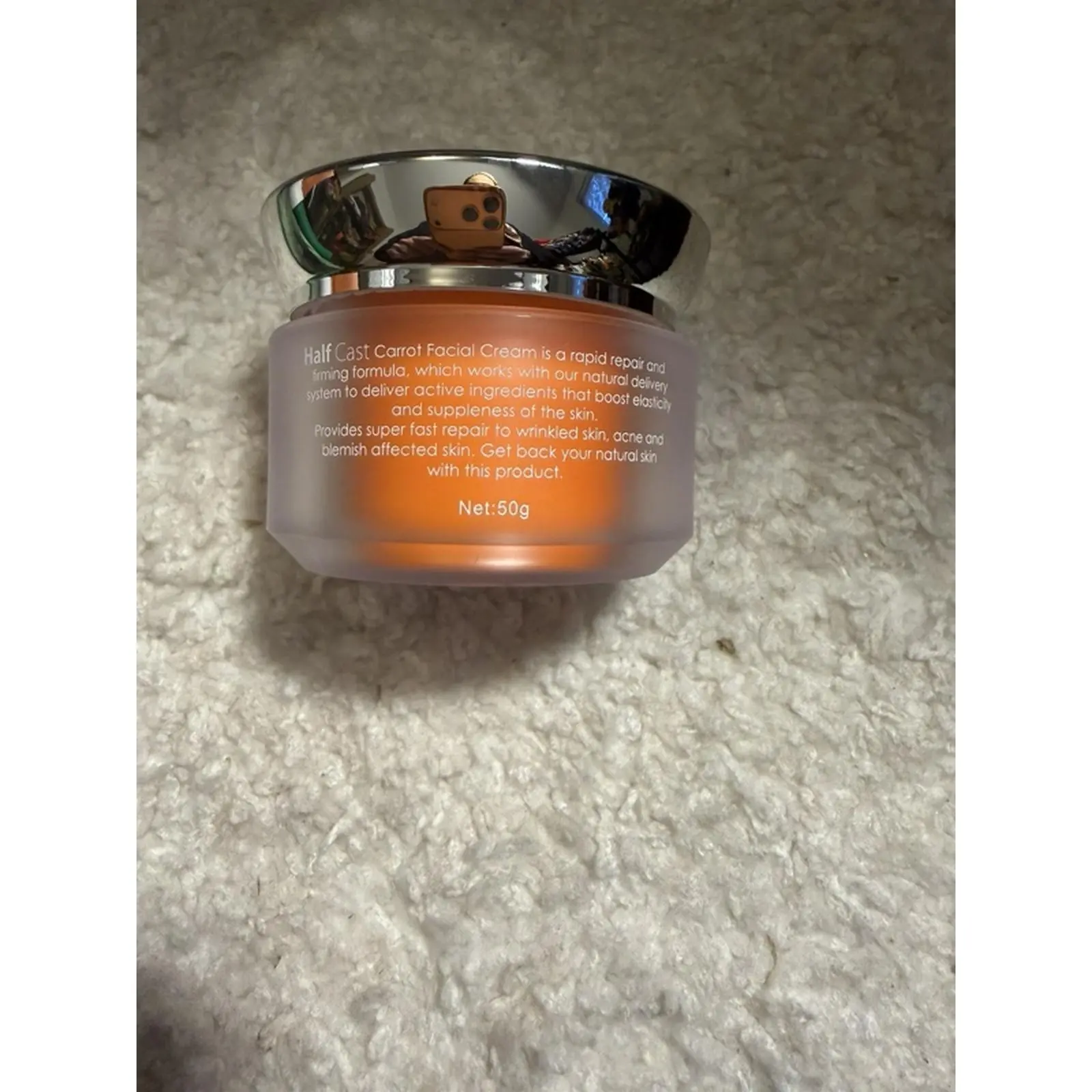 Half Cast Carrot Facial Cream Super Brightening Collagen 50g for Rapid Repair and Brightening