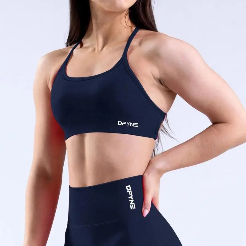 DFYNE Dfyne Impact Sports Bra - Women's Summer Fitness & Activewear Apparel for Comfort and Support in Workout Clothes