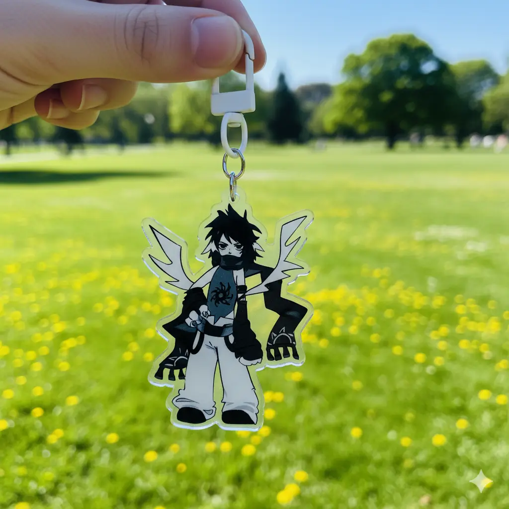 Forsaken Keychain, Acrylic Keychain,Two Time, Azure, Elliot,007n7