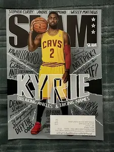 2015 March Slam Magazine Poster Print KYRIE IRVING Cleveland Cavs w/Anthony Davis Klay Poster