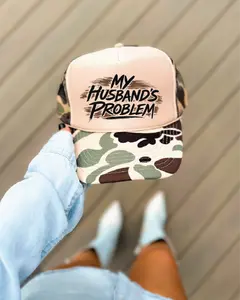 My Husband's Problem- Duck Camo Unisex Foam Trucker Hat
