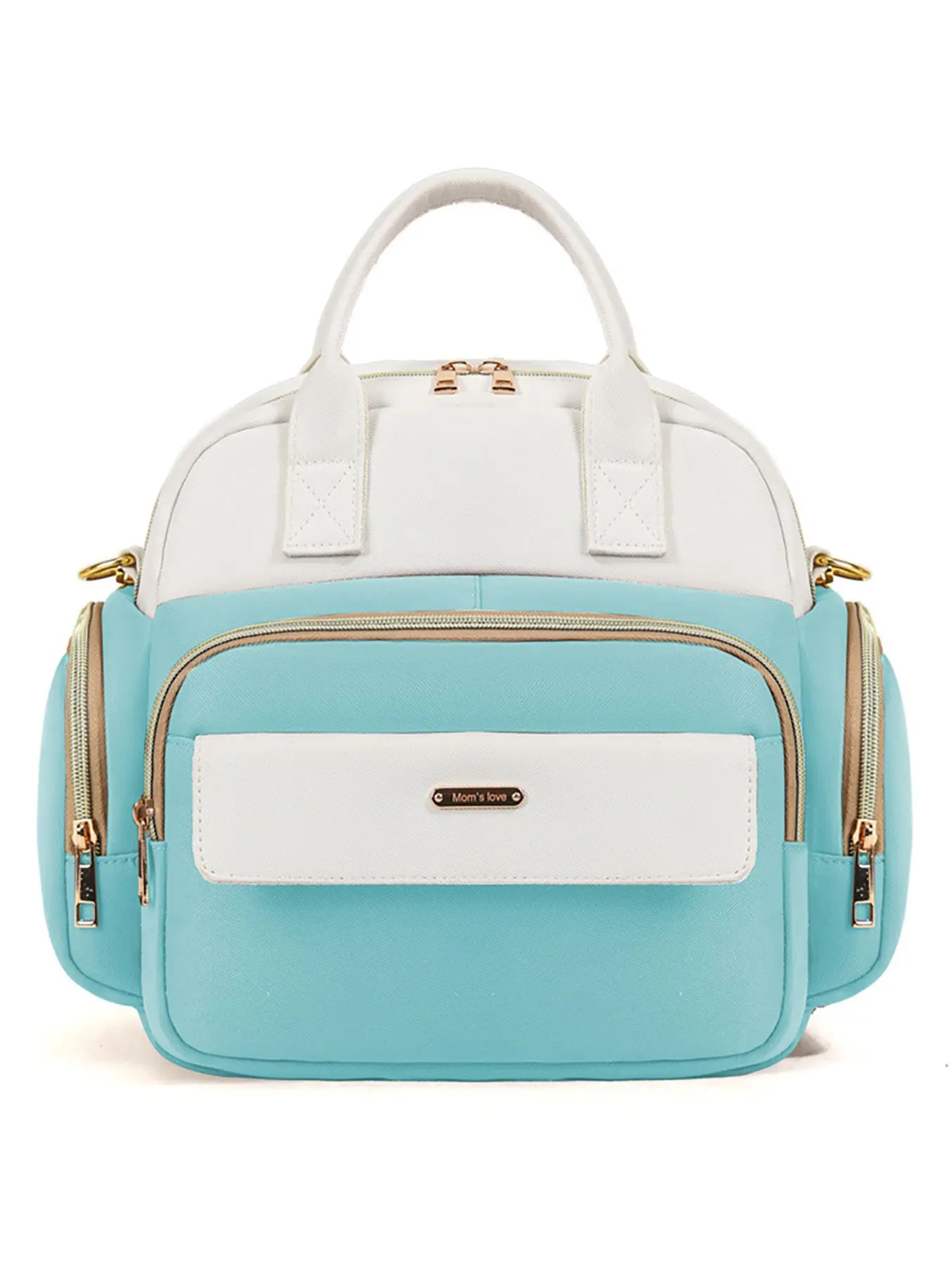 Fashionable Multi-Functional Mom Bag, Portable Baby Carrier Backpack, Dry-Wet Separation Design, Convertible Crossbody & Shoulder Bag