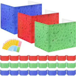 24-Pack Desk Dividers for Students, Cardboard Privacy Boards, Privacy Shield Folder Boards, Classroom Divider Shield for School Teachers Home